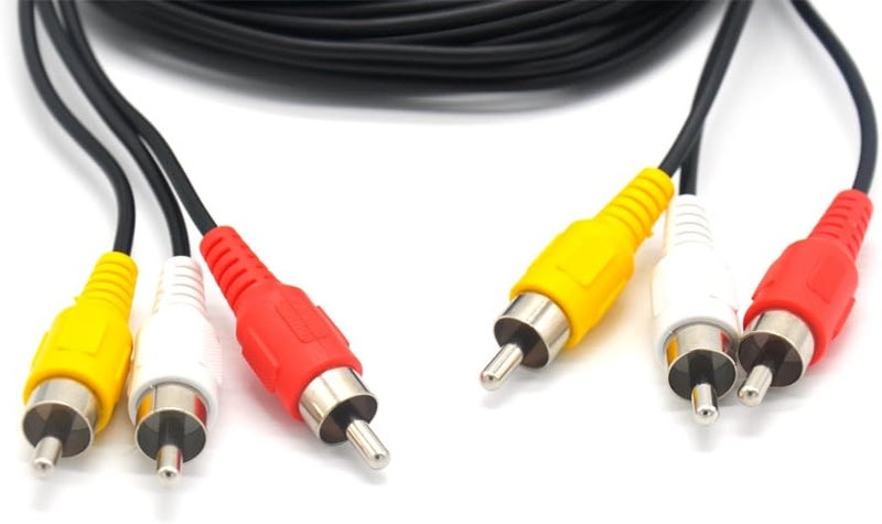 Pardarsey Padarsey RCA 10FT Audio/Video Composite Cable DVD/VCR/SAT Yellow/White/red connectors 3 Male to 3 Male - Image 3